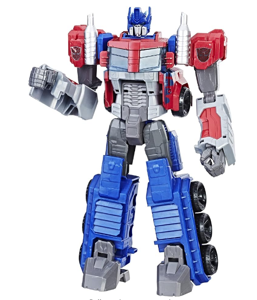 Transformers Toys Heroic Optimus Prime Action Figure – Timeless Large-Scale Figure, Changes into Toy Truck – Toys for Kids 6 and Up, 11-inch