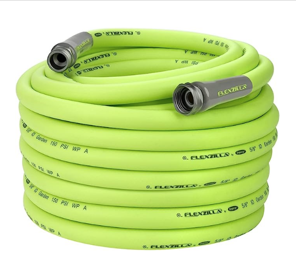 Flexzilla Garden Hose 5/8 in. x 100 ft., Heavy Duty, Lightweight, Drinking Water Safe, Zilla – HFZG5100YW-E, Green