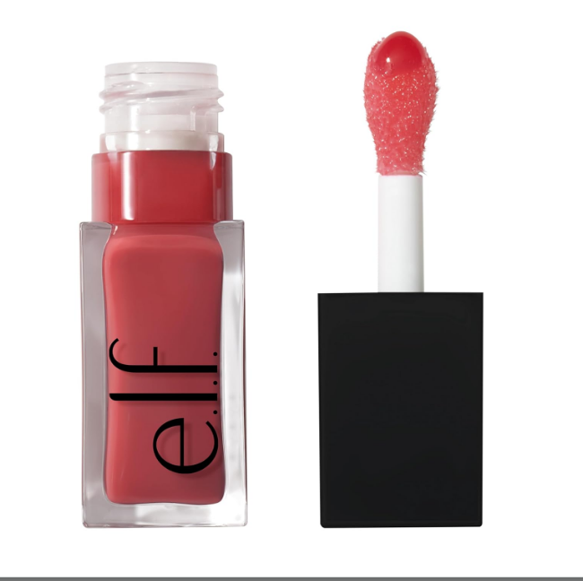 e.l.f. Glow Reviver Lip Oil, Nourishing Tinted Lip Oil For A High-shine Finish, Infused With Jojoba Oil, Vegan & Cruelty-free, Rose Envy