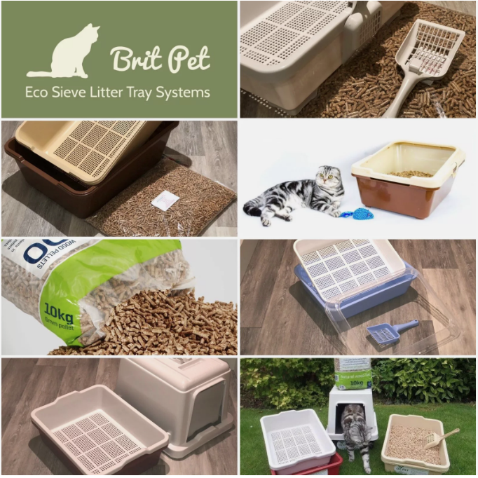 CLEVER SIEVE LITTER TRAY FOR WOOD PELLET LITTER. ( Sieve Plus Base Tray )